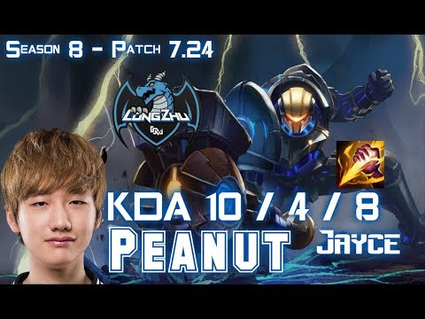 LZ Peanut JAYCE vs SEJUANI Jungle - Patch 7.24 KR Ranked