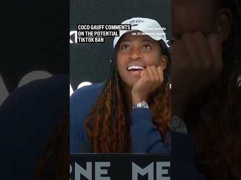 Coco Gauff comments on the potential TikTok ban