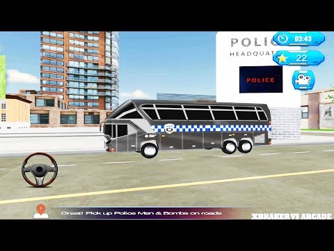 Police Bus Driving Game 3D | New Bus Unlocked | Bus Driving Pick Up Police Men - Android GamePlay