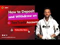 Step By Step Guide Depositing And Withdrawing Funds In Tentrade Broker Prop Firm