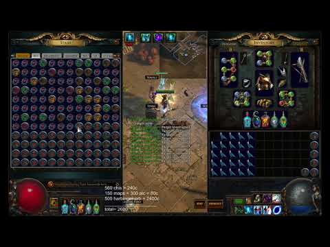Path of Exile 3.0 - 500 harbinger orbs vs 146 maps