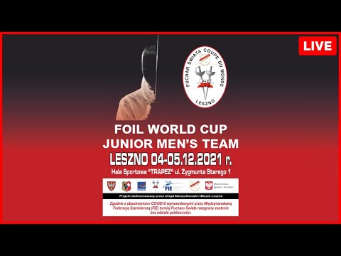 World Cup Leszno 2021 - Junior Men's Team Foil - Piste Red (2)