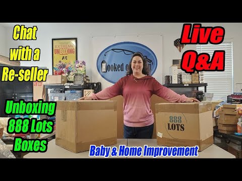 Live Q & A and Unboxing Of 2 Boxes from 888 Lots Home Improvement & Baby --Online Re-seller