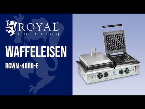 Video - Waffeleisen - 2 x 2.000 Watt - rechteckig