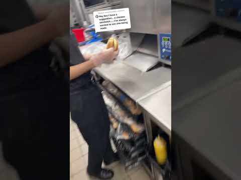 Burger King Original Chicken Sandwich Preparations!  #shorts
