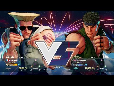 OS-Nouryu (Guile) vs beastbigpun (Ryu) Ranking SF5 S2