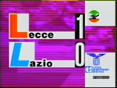 1990-91 (3a - 23-09-1990) Lecce-Lazio 1-0 [Pasculli] Servizio D.S.Rai1