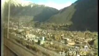preview picture of video 'Svizzera (1996) - Da Kandersteg a Brig sull'EC 91 Vauban (Bruxelles - Milano)'