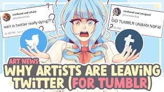 Why Artists Are LEAVING TWITTER (For Tumblr?!) || SPEEDPAINT + COMMENTARY
