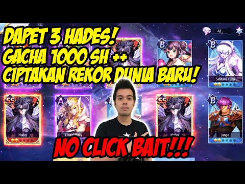 REKOR DUNIA BARU GACHA HADES 1000 SUMMON SH DAPAT 3 LANGSUNG!!! SAINT SEIYA AWAKENING