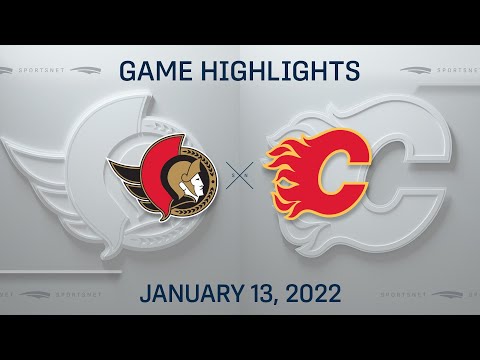 NHL Highlights | Senators vs. Flames - Jan. 13, 2022