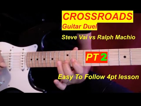 CROSSROADS DUEL -  Pt 2/4 - Middle Section  -  Easy to follow guitar lesson