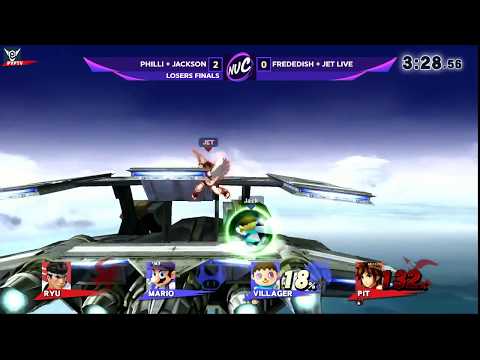 NUC28 - Jackson & phili vs frededish & Jet Live - Smash 4 Doubles