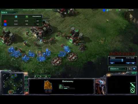HD StarCraft 2 - Belligerent PvT Laith on Lost Temple