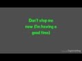 The Vandals - Don't Stop Me Now (Queen cover) (Lyrics On Screen)
