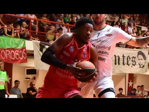 Tavrion Dawson Trouville vs Larre Borges Uruguay LUB scores 22 points 5-8 3FG 7 rebounds 2 assists