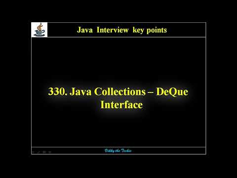 330 Java Collections Deque Interface