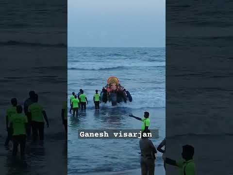 Ganesh visarjan at Chennai Marina beach #shorts #trending