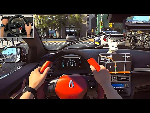 Taxi Life: A city driving simulator gameplay - Part 1 | Logitech G29