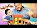 Caleb Daddy Play LINCOLN LOGS Wooden Building Blocks For Kids