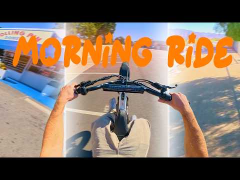 MORNING RIDE ON MY JUICED SCRAMBLER