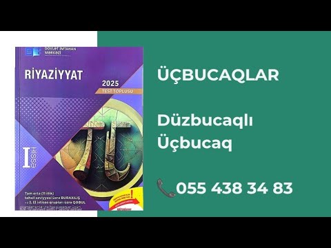 Düzbucaqlı üçbucaq. Pifaqor teoremi 