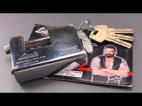 990】インディアンアーマード南京錠ピックド(リンクロックHT-93) ([990] Indian Armored Padlock Picked (Link Locks HT-93))