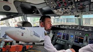WHAT DOES A PILOT SEES DURING TAKE OFF AND LANDING? Boeing 737 Cockpit View Departing From Bucharest