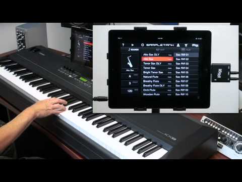 Organ, Guitar & Sax with SampleTank for iPhone / iPod touch and iRig MIDI