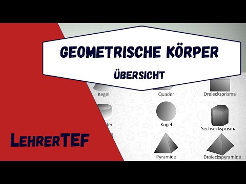 geometrische Körper - eine Übersicht