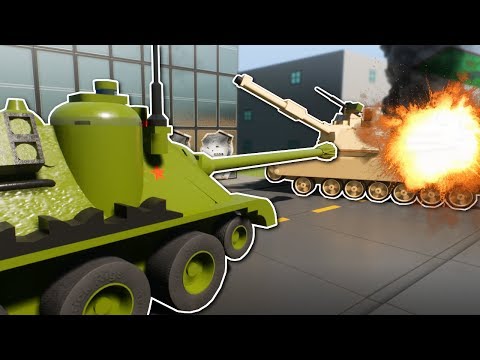 2v2 TANK BATTLE! - Brick Rigs Multiplayer Gameplay - Lego Tank Battle challenge