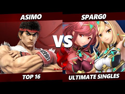 Kagaribi 10 - Asimo (Ryu) Vs. Spargo (Pyra Mythra, Cloud) Smash Ultimate - SSBU