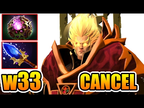 w33 [Invoker] vs Cancel [Ember Spirit] Bad Fight But Still Strong