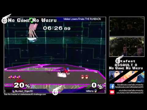 Blunted_Object10 (Falco) vs Mittens (Marth) - Otafest Assault 3 Melee Losers Finals