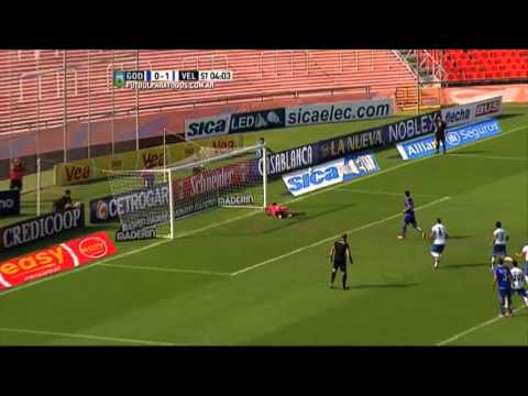 Se equivocó Pitana y lo arregló Aguerre. Godoy Cruz - Vélez. Fecha 9. Primera División 2015. FPT