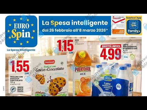 Volantino Eurospin dal 26 febbraio 2026 in #anteprima su #anteprimavolantino