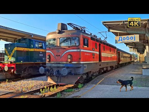 4K CABVIEW Doboj - Banja Luka and Locomotive depot (Total greenery scenic nature all around tracks)
