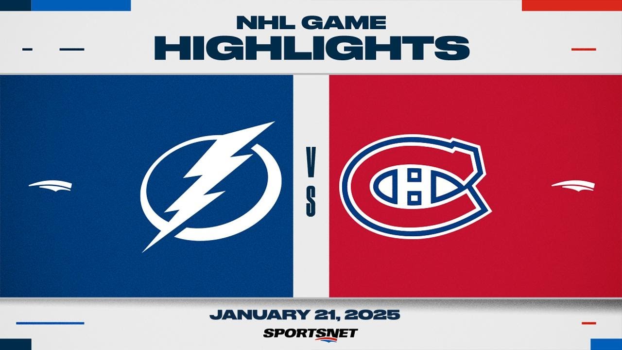 NHL Highlights | Canadiens vs. Lightning - January 21, 2025