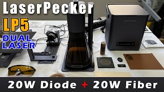 LaserPecker LP5 Dual Laser (BRAND NEW!) - Setup, Testing, & Honest Review