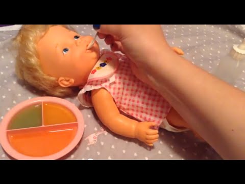 Vintage 1979 BABY ALIVE Doll Feeding and Changing Video Video