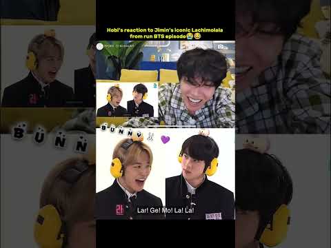 Hobi’s reaction to Jimin’s iconic Lachimolala from run BTS episode😭😭 #jhope #jimin #shorts