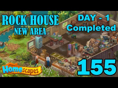 Homescapes New Area Rock House - Day 1 Completed - Part 155