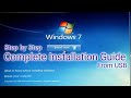 How To Install Windows7 Step By Step Guide To Install Windows 7 From A USB Disk
