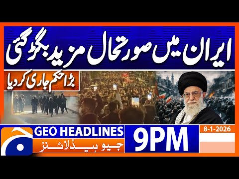 Geo News Headlines 9 PM | 8th January 2026