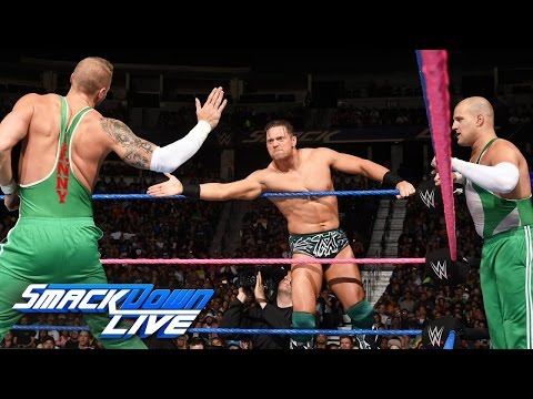 Dolph Ziggler, Heath Slater & Rhyno vs. The Miz & The Spirit Squad: SmackDown LIVE, 18. Oktober 2016