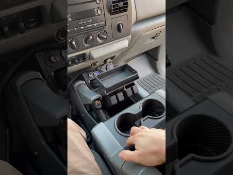 MYCON custom center console with PRESENTER handgun lockbox and MagWell storage