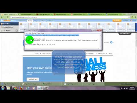 How to add your own favicon to a free weebly site tutorial