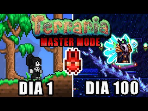 I SPENT 100 DAYS IN TERRARIA MASTER MODE