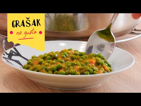 Grašak na gusto domaći recept | Grašak kao prilog