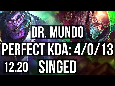 DR. MUNDO vs SINGED (TOP) | 4/0/13 | EUW Diamond | 12.20